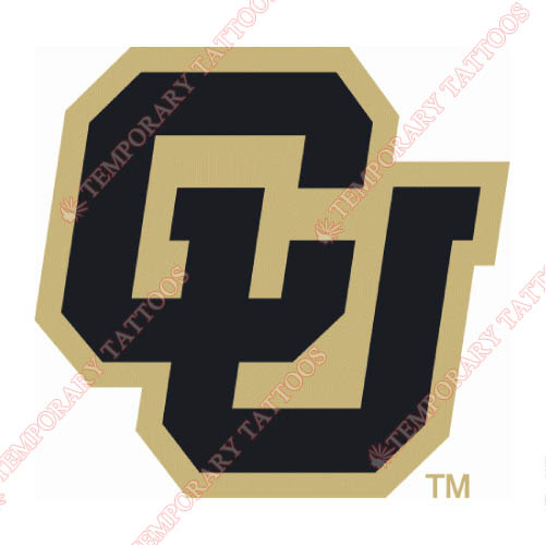 Colorado Buffaloes Customize Temporary Tattoos Stickers NO.4166
